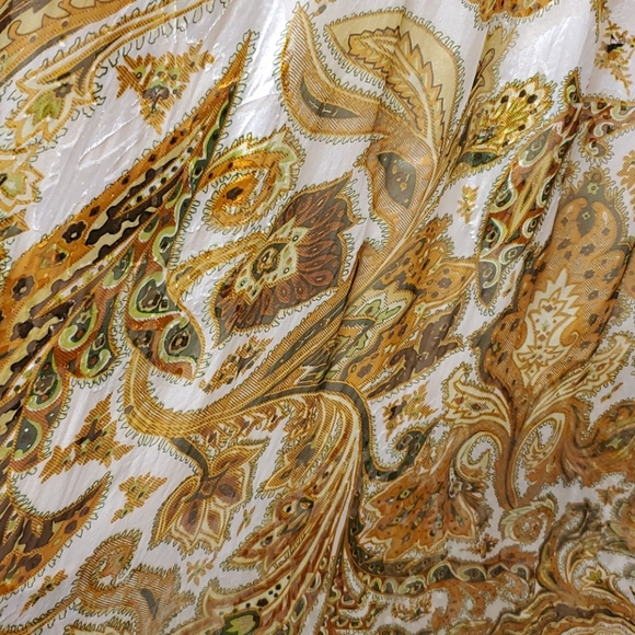 Silk maxi dress with polyester lining - Picture 3 of 4